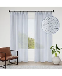 Awesome Home Madison Pinch Pleat Single Curtain Panel with Hooks and Rings, 38"X84"