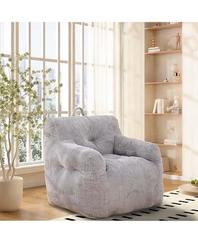 Bean Bag Chair with High-Density Memory Foam, Sofa Chair for Bedroom, Living Room, Office-The Pop Home
