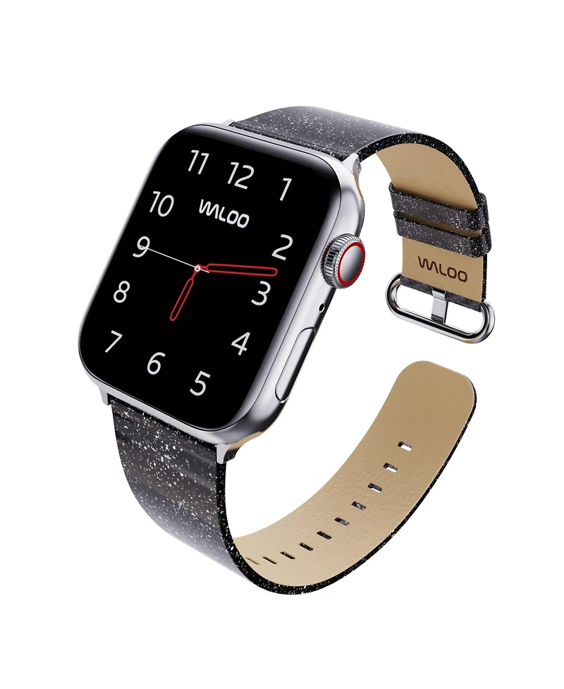 Waloo Sparkly Brilliance Leather Band For Apple Watch