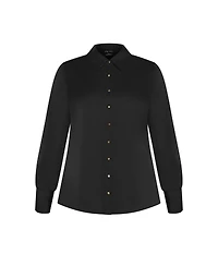 City Chic Plus Enya Shirt