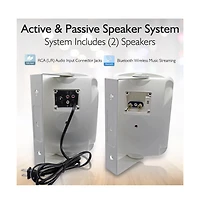 Pyle 6.5” Bluetooth Wireless Waterproof Speakers - 800W Max Power, 2-Way Full Range Stereo Sound, Marine Grade, Indoor/Outdoor Use
