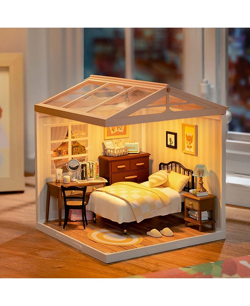 Robotime 3D Puzzles Plastic House Building Set Toy Diy Building Set Toys Playset Gifts for Teens Adults, Multicolor