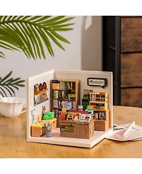 Robotime 3D Puzzles Plastic House Building Set Toy Diy Miniature Dollhouse Playset Gifts for Teens Adults, Multicolor