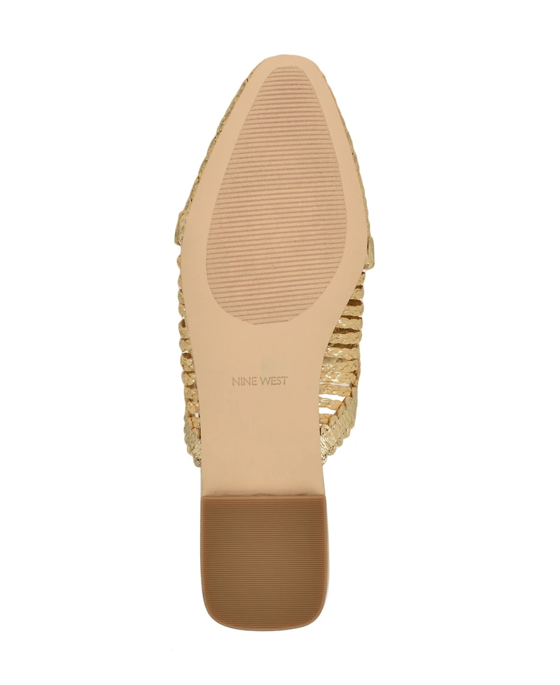Nine West Women's Campton Woven Slip-On Mules