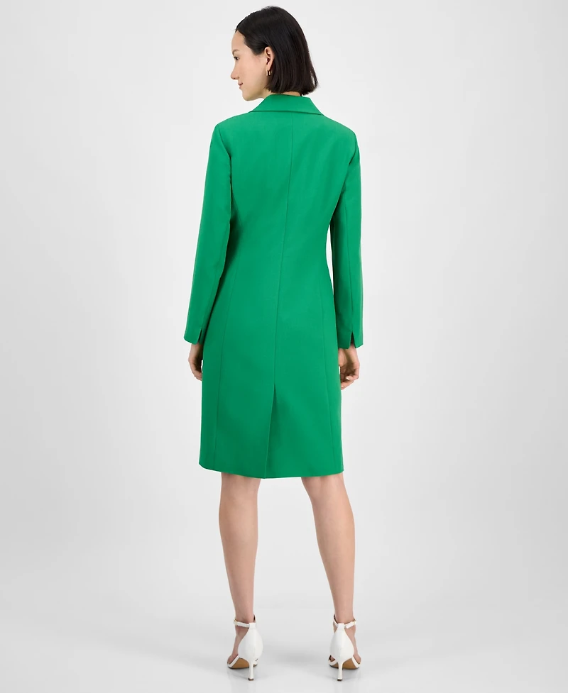 Le Suit Women's Elongated Blazer Dress Set