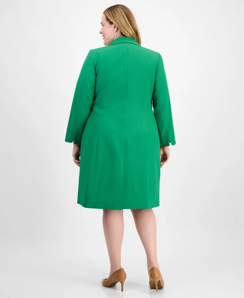 Le Suit Plus Elongated Blazer Dress Set