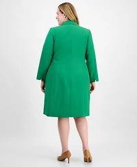 Le Suit Plus Elongated Blazer Dress Set