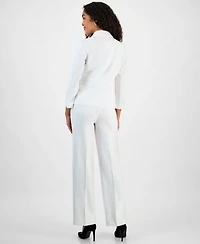 Le Suit Women's Two-Button Jacket & Pant Set Regular Petite Sizes