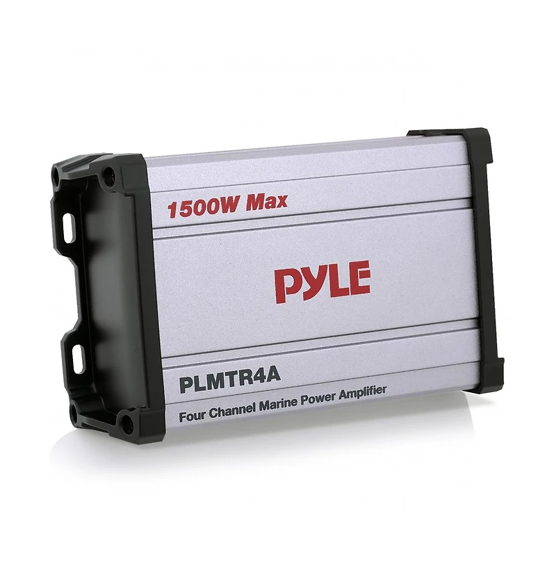 Pyle 4-Channel Waterproof PowerSport Amplifier, 1500W, Marine Grade
