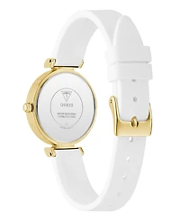 Guess Women's Analog White Silicone Watch, 28mm