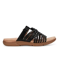 Easy Spirit Women's Mindi Woven Flat Slide Sandals