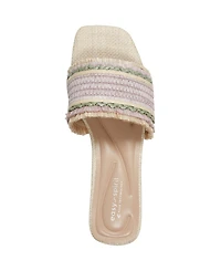 Easy Spirit Women's Graciela Raffia Block Heel Sandals