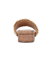 Easy Spirit Women's Graciela Raffia Block Heel Sandals