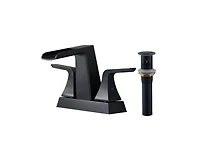 Casainc Centerset Faucet 2-handle Bathroom Faucet with Drain Assembly