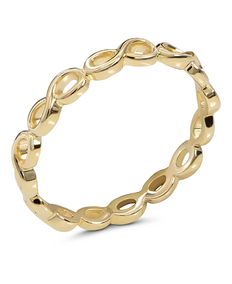Devata Infinity Ring in 14K Gold, Size 8