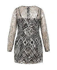City Chic Plus Braylin Sequin Dress