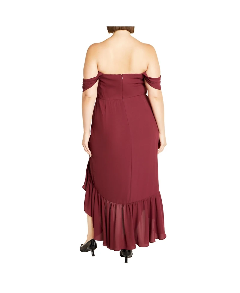 City Chic Plus Rosabella Maxi Dress