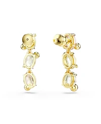 Swarovski Gema Gold-Tone Plated, Asymmetrical Design, Mixed Cuts