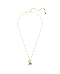 Swarovski Gema Gold-Tone Plated, Mixed Cuts, Multicolored Pendant Necklace