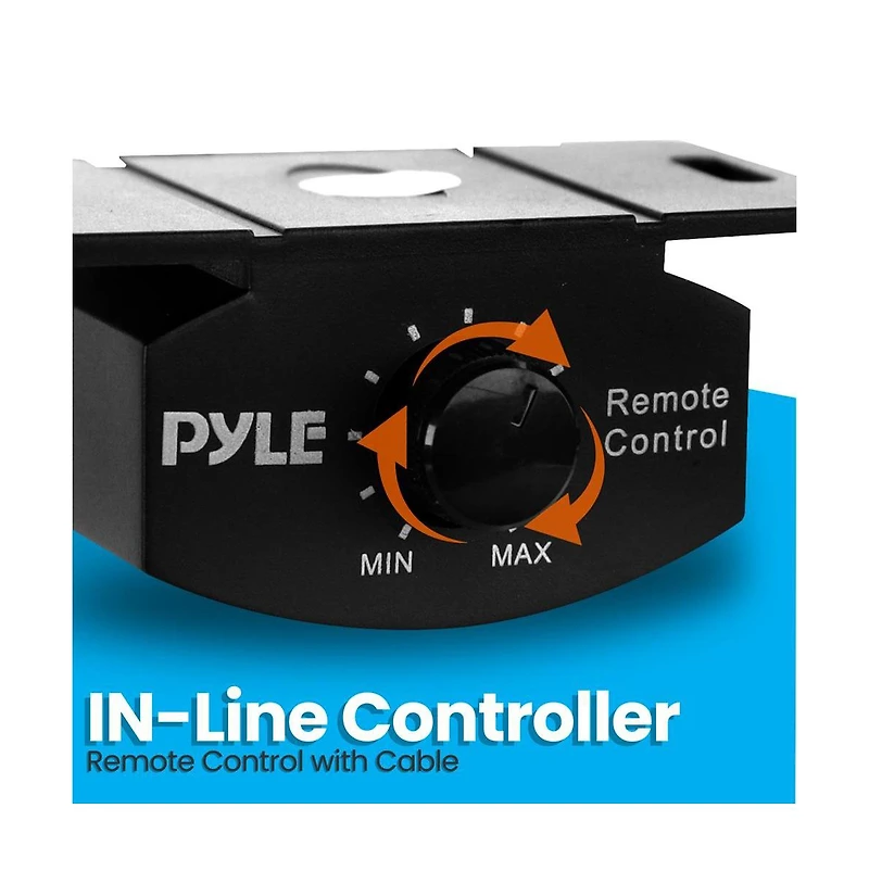 Pyle 2-Channel Weather-Resistant Audio Amplifier, Compact Class D, 1000W