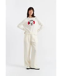 Chinti & Parker Women's Snoopy Nautical Breton Sweater