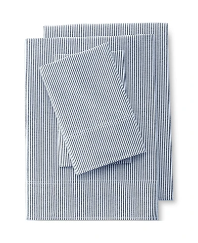 Lands' End Cotton Oxford Stripe Bed Sheet Set