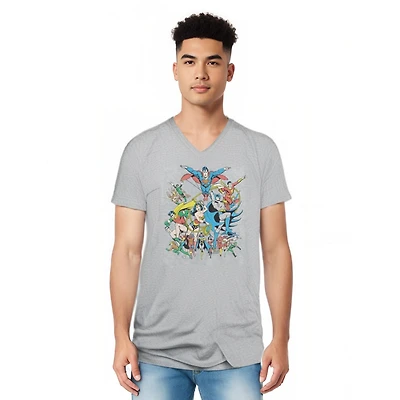 Dc Green Arrow Men's Comics Short Sleeve Adult V Neck Premium Cotton Tee / T-Shirt