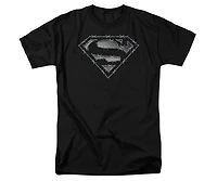 Superman Mens Barbed Wire Short Sleeve Adult Tee / T-Shirt