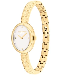 Coach Women's Sammy Gold-Tone Stainless Steel Bangle Bracelet Watch, 22.5mm