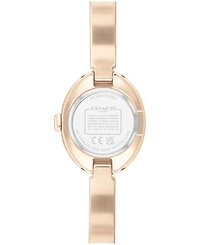 Coach Women's Sammy Carnation Gold Tone Stainless Steel Bangle Bracelet Watch, 22.5mm