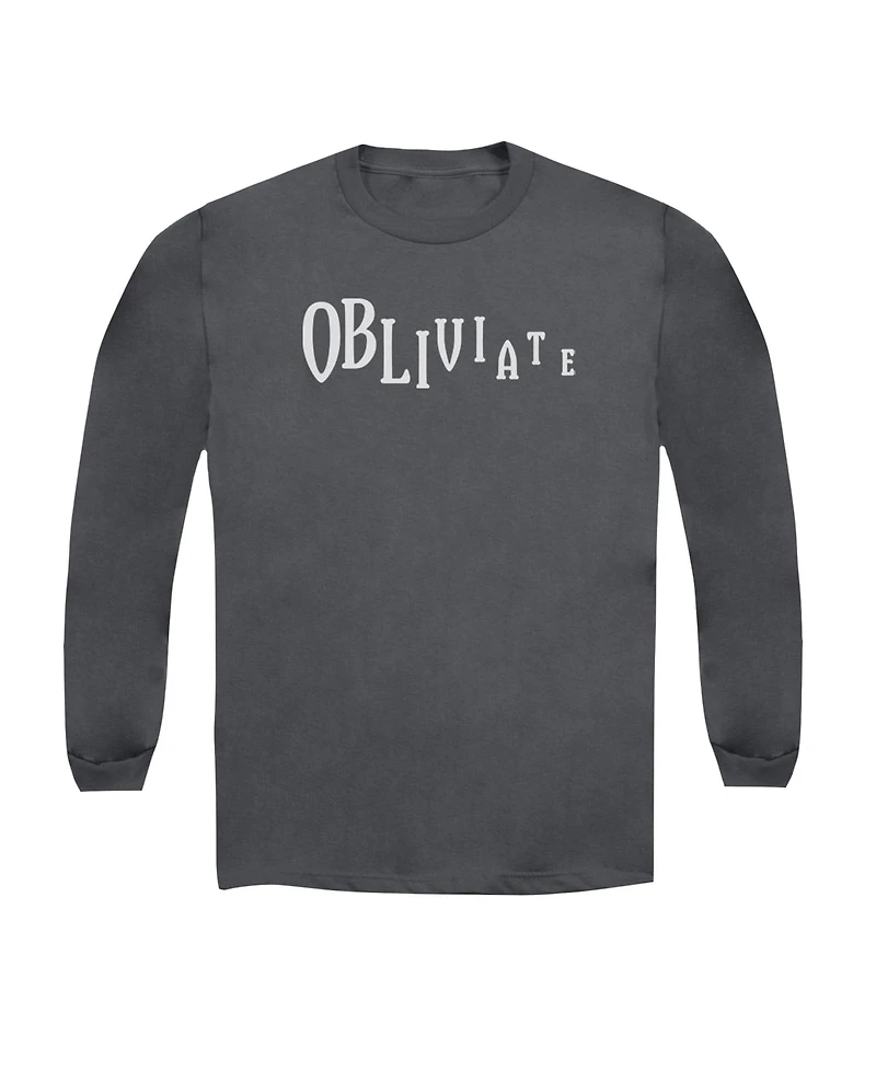Harry Potter Mens Obliviate Long Sleeve Adult Tee / T-Shirt