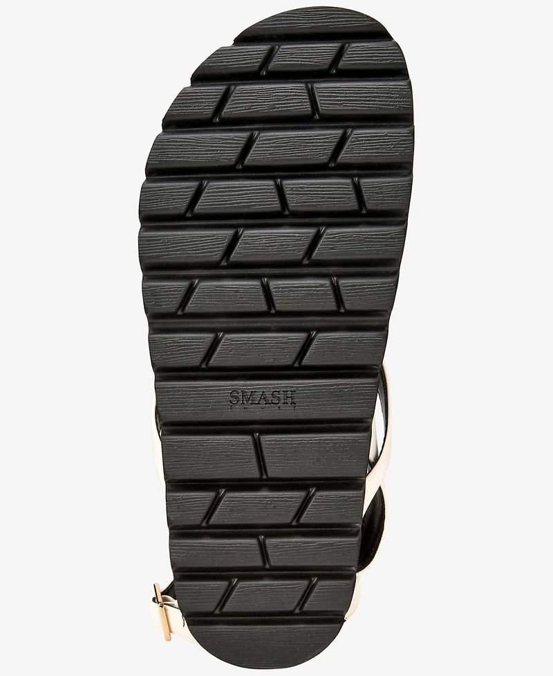 Smash Shoes Women's Ava Sport Flat Sandals - Extended Sizes Available