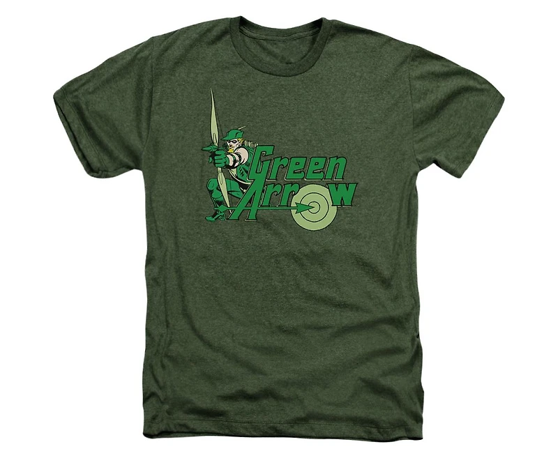 Dc Green Arrow Men's Comics Adult Heather Tee / T-Shirt