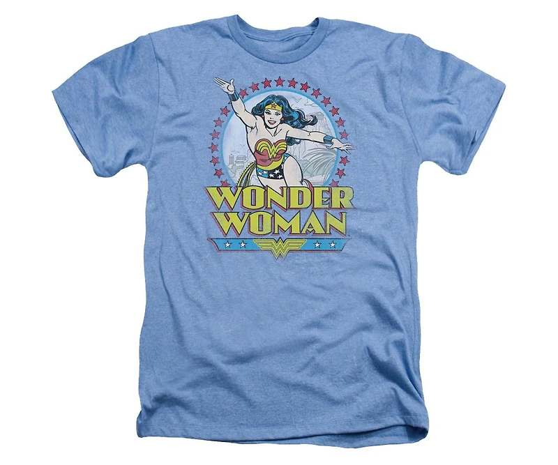 Dc Wonder Woman Men's Comics Star Of Paradise Island Adult Heather Tee / T-Shirt
