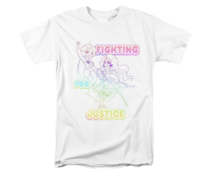 Dc Wonder Woman Men's Superhero Girls Comics Fighting For Justice Short Sleeve Adult Tee / T-Shirt