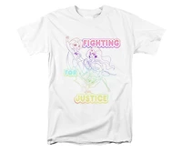 Dc Wonder Woman Men's Superhero Girls Comics Fighting For Justice Short Sleeve Adult Tee / T-Shirt