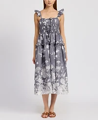 En Saison Women's Sydney Floral-Print Midi Dress