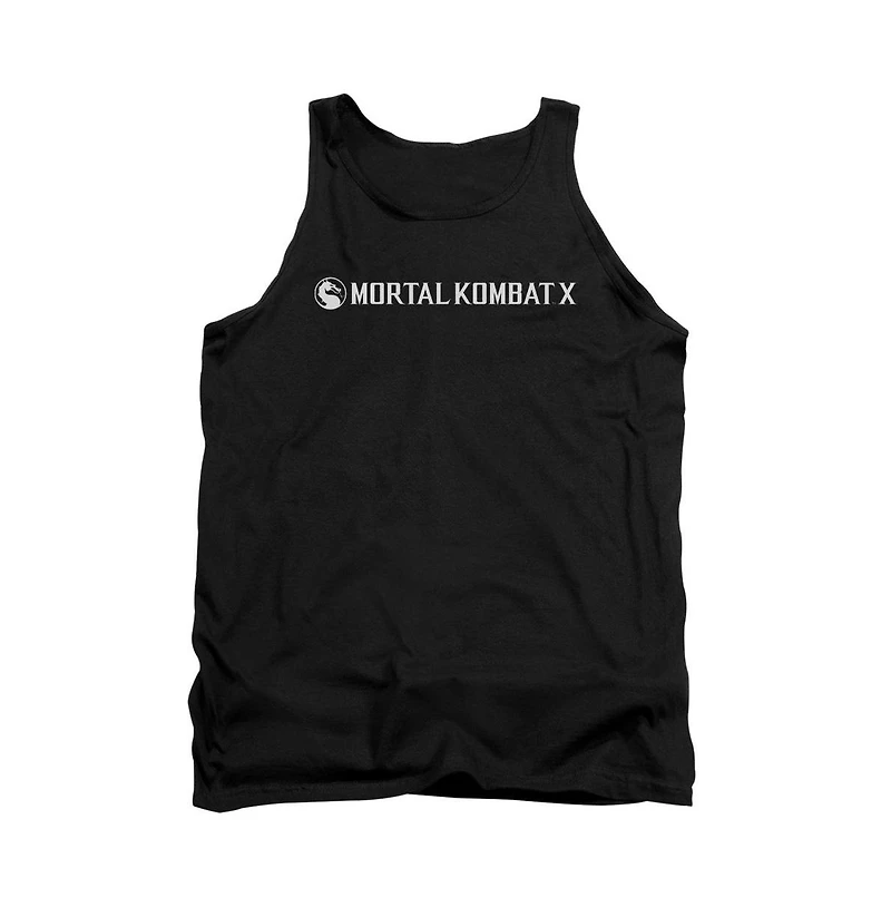 Mortal Kombat X Mens Horizontal Logo Adult Tank Top