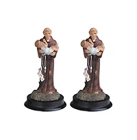 Fc Design "2-pc Set" 5"H Saint Anthony Holding Child Jesus Statue Anthony of Padua Holy Figurine Statue Ornament Home Room Office Decor and Perfect Id