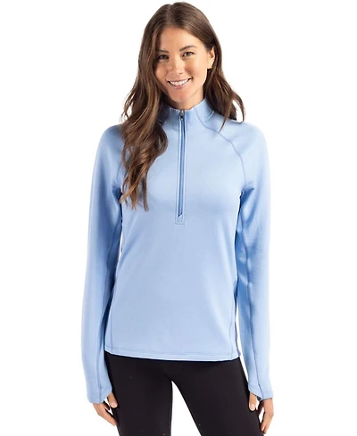 Cutter & Buck Women's Peshastin Fleece Recycled Half Zip Pullover
