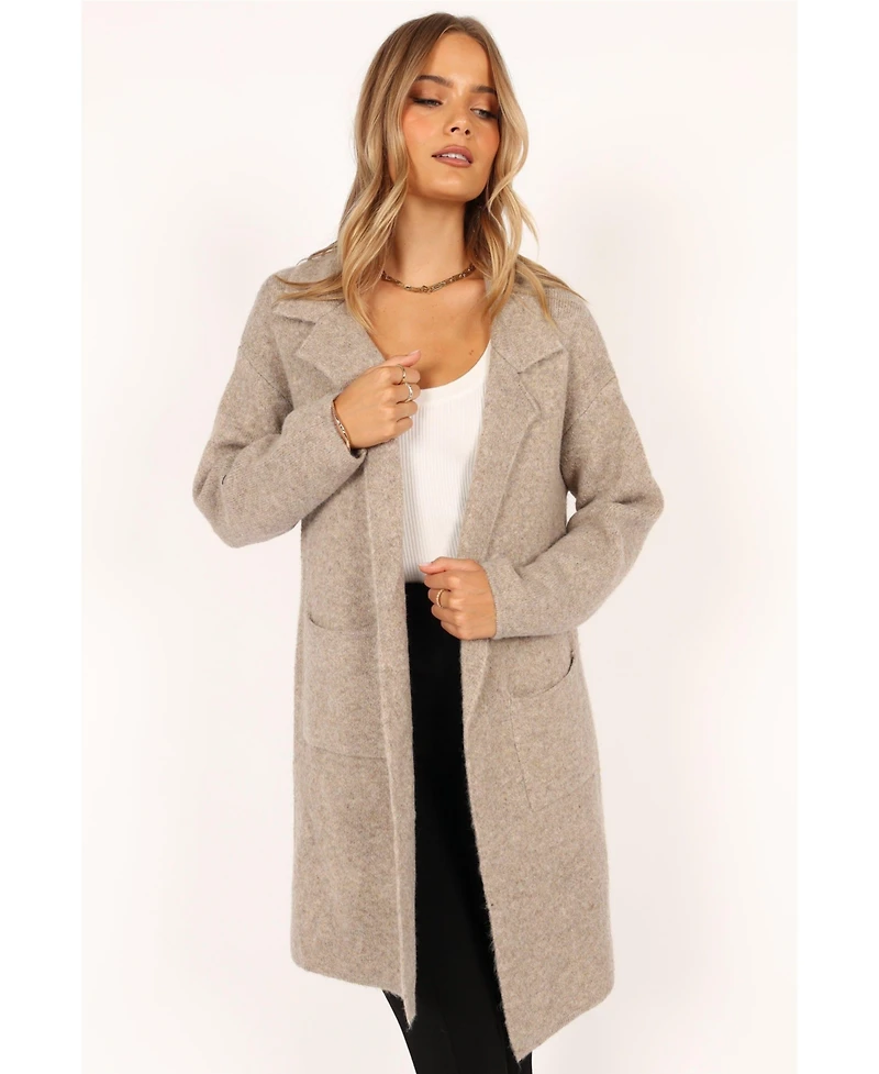 Petal and Pup Womens Skylar Open Front Coatigan