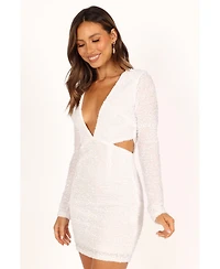 Petal and Pup Women's Kelly Long Sleeve Sequin Mini Dress