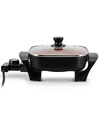 MegaChef 8 Inch Electric Skillet with Copper Coating