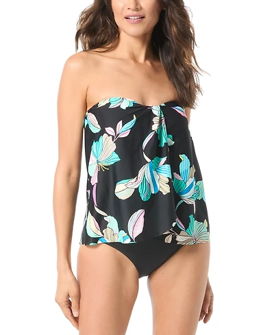 Coco Reef Women's Coco Contours Clarity Floral-Print Tankini Top