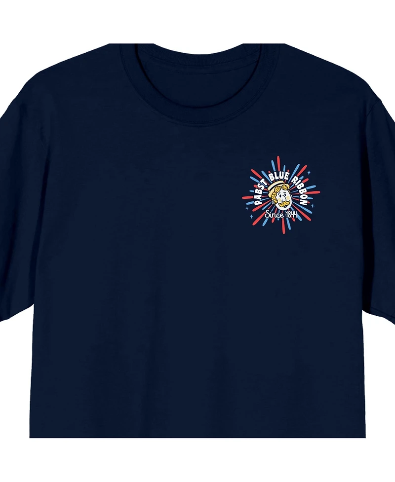 Pabst Blue Ribbon Men's Since 1844 Navy Short Sleeve Tee