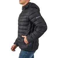 Alpine Swiss Men's Men s Lightweight Puffer Jacket with Removable Hood | Milo Winter Coat Packable Water-Resistant Down Alternative Bubble