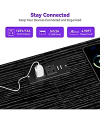 gaomon 63.3 Inch Black Dresser for Bedroom