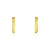 The Lovery Gold Huggie Hoop Earrings 14K Yellow Gold 13 x 2 millimeters