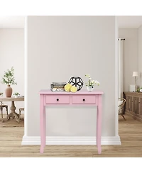 Gouun Removable Floating Organizer 2-Tier Mission Home Computer Vanity Desk