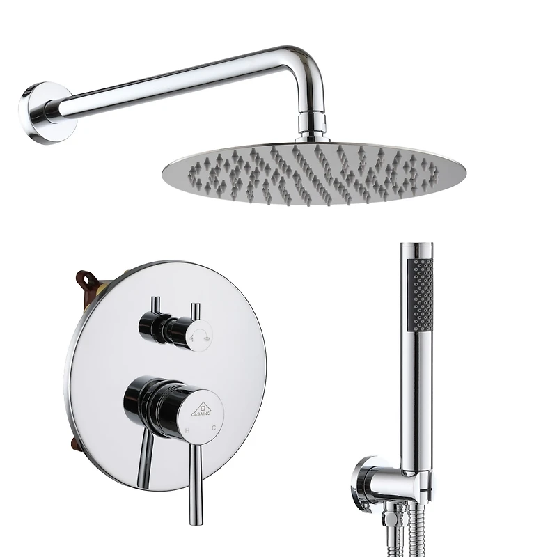 Casainc PureEssence Pressure-Balanced (Temperature And Volume) All-In-One Kit with Rough in-Valve